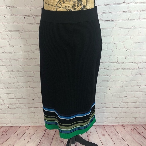 INC Metallic Striped Sweater Skirt - Picture 5 of 9